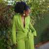Street OL Work Women's Set Long Sleeve Blazers Tops and Wide Leg Pants Suit Fall Vacation Two 2 Piece Set Outfits