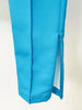 High Street Designer Runway Suit Set Women's Color Block Blazer Flare Pants Suit