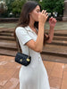 Women's High Waist Knitted Rib Slim Maxi Dress Casual Loose Elegant Temperament Long Dress for Autumn Femme Solid Color Dress