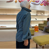 Women's Denim Lace Up Jacket Lapel Neck Waist Cinching Button Front Long Sleeve Coat Spring Femlae Casual Daily Outerwear