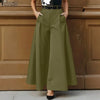 Stylish Women's Wide Leg Pants Elegant High Waist Loose Solid Color Trousers Autumn Commuting Streetwear S-3XL
