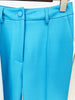 High Street Designer Runway Suit Set Women's Color Block Blazer Flare Pants Suit