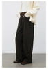 Korean Women Jeans Solid Loose Casual Retro High Waist Wide Legs Denim Pants Ladies Trousers Spring Autumn