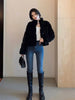 Women's Fur Integrated Jacket Autumn Winter Short Imitation Mink Fur Coat Versatile Velvet Tops Female Outerwear Clothes