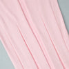 Ribbed Knit Maxi Dress For Women Deep V-Neck Slim High Slit Elegant Patchwork Commute Party Dress Women Knitwear Dress