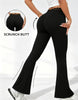 Sexy Lace High Waisted Leggings for Girls, Flared Pants, Daily Casual Elastic Breathable Pants, Women's Clothing for Travel