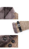 Autumn Winter Plaid Cotton Jacket Women's Warm Temperament Polo Collar Wool Coat Female Long Parkas Overcoat