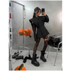Chic Solid Waist Cinching Blazer Coat Women Wide Shoulder Split Sleeves Single Button Jacket Spring Lady Street Jackets