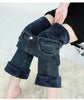 Winter Fleece Women's Flare Pants Retro Slim High Waist Elastic Cotton Thick Warm Denim Pants Korean Female Clothes