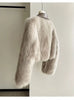 Spring and Autumn Korean Chic Polo Collar Loose Fur Coat Women Clothing Winter Coat Faux Fox Fur Plush Short Jackets Women Tops