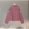 Women Sequined Fluffy Knit Cardigan Zip Up Stand Collar Loose Long Sleeve Sweater Jacket Autumn Party Casual Outerwear