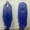 Eid Muslim Dress for Women Bat Sleeve Abaya Diamond Flower Party Dresses Kaftan Cardigan Chiffon Long Robe Lady