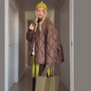 Solid Women's Cotton Coats O-Neck Full Sleeve Loose Zippers Lady Thicken Padded Coat Winter Casual Female Jackets