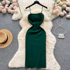 Chic Pearl Design Knitted Women Dress Sexy Wrap Hips Bodycon Party Dress Basic Fall Streetwear Outfits Vestido
