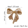Rhinestone Flowers Imitation Pearl Brooches Women Sparkling Zircon Bowknot Brooch Pin Scarf Coat Suit Accessories Jewelry