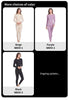 2-piece Autumn/Winter Women's Solid Color Simple Warm Underwear Set Comfortable Round Neck Long Sleeve Elastic Waist Pants Large