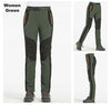 Women Winter Fleece Pants Warm Waterproof Hiking Pants Outdoor Camping Climbing Skiing Soft Shell Windproof Rain Trousers