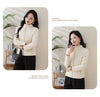 Women's Short Lightweight Down Cotton Coat Autumn Winter Stand-up Collar Zipper Puffer Parkas Jacket Casual Windproof
