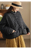 Women Ultralight White Duck Down Jacket Over Size Loose Casual Autumn Winter Outwear Vintage Coat