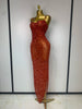 Rhinestones Sexy Mesh See Through Bodycon Dress Women Birthday Evening Cocktail party Gown Red Carpet Club Stage Outfit