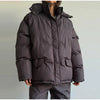 Casual Women's Polka Dot Padded Cotton Coat Pant Suit Hooded Full Sleeve Zipper Coats Straight Pants Winter Lady Ski Set