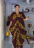 African Plus Size Dresses for Women Spring Autumn V-neck Half Sleeve Wedding Party Evening Christmas Long Dress Robes Gowns
