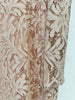 High Street Stylish Designer Women's Beaded Diamond Long Sleeve Slim Water-Soluble Lace Dress