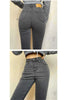 Skinny Women's Stretch Jeans Slim Korean Pencil Pants Autumn Vintage Black Gray Blue Washed Mom Jeans Leggings