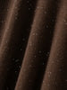 Chic Women Sweater Suite Skirt 100% Cashmere A-Line Skirt Autumn Winter Wave Skirt Elastic Knee Length Dress Sequins French Knit