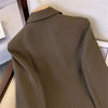 Korean Profession Office Lady Blazer Double-Breasted Metal Buttons Suit Jacket All-Match Temperament Spring Outwear
