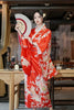 Kimono Women Sexy Yukata Evening Dress Japanese Cosplay Costume Floral One Size