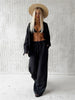 Casual Oversized White Solid Wide Leg Pants Women Elastic High Waist Pocket Baggy Sweatpant Office Lady Commute Trousers