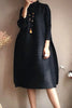 Autumn Style Pleated Autumn Style Women's Loose Large Size Mid-length A-line Dress