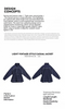 Women's Lightweight Stand Collar Short Windbreaker Jacket Navy Blue Contrast Parka with Waist Cinching for Spring and Fall