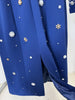 High Street Designer Party Vestido Women's Formal Long Sleeve Beaded Midi Dress