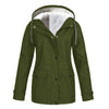 Thicken Women Winter Jacket Coat Fleece Hooded Press Button Zipper Outerwear Mid Length Parka Warm Down Jacket