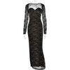 Sexy Valentine's Day Dress Women Patchwork Jacquard Double-Layer Elegant Coquette Evening Prom Party Long Bodycon