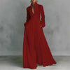 Single Breasted Ladies Pocket Dresses Elegant Stand Collar Long Sleeve Party Dress, Women Spring Solid Casual Dresses