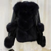 Winter Imitation Fox Fur Short Young Coat Temperament Motorcycle style fur Coats Warm Female Parkas