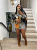Elegant Women Button Front Floral Appliques Long Sleeve Jacket Thick Warm Winter Streetwear Outwear