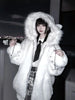 Vintage Fur Patchwork Loose Casual Hooded Coats Streetwear Solid Winter Y2k Aesthetic Jackets Grunge Pocket Women Harajuku Tops