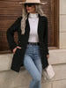 Autumn/Winter Women's Casual Coat Flattering Loose-Fit Notched Lapel Single-Row Multi-Button Mid-Length Wool Blazer