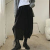 Women Carrot Pants Elastic Waist Loose Casual Solid Pocket Japanese Vintage Trousers Female Mom Wide Leg Pants Clothes