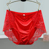 Women Lace Flowers Panties Sexy Hollow Temptation Silk Breathable Underwear Tummy Mid Waist Butt Lift Briefs Intimate Panty
