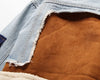 Women Padded Jacket Denim Splicing Jacket Winter Lamb's Wool Liner Thickened Short Section Biker Jacket Cotton Jacket