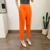 Straight Pleated Pants For Women High Elastic Waist Casual Loose Trousers Female Spring Clothing 2DA1022