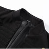Women's Black Military Cropped Blazer Padded Shoulders Jacket Coat Vintage Stand Collar Gothic Elegant Party Streetwear Jackets