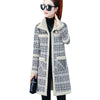Winter Lamb Wool Woolen Coat Thick Plus Velvet Warm Cotton Coat Women Long Grid Parker Overcoat Plus Size Cold Trench Coats