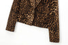Long Sleeve Blazers Top Women 2 Pieces Leopard Printed Mini Skirt Sets Women's Suit Two Piece Set Women Outfit