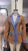 Women Coats Autumn Spring Turn Down Collar Metalic Button Patchwork Slim Basic Jackets XXYL-6416